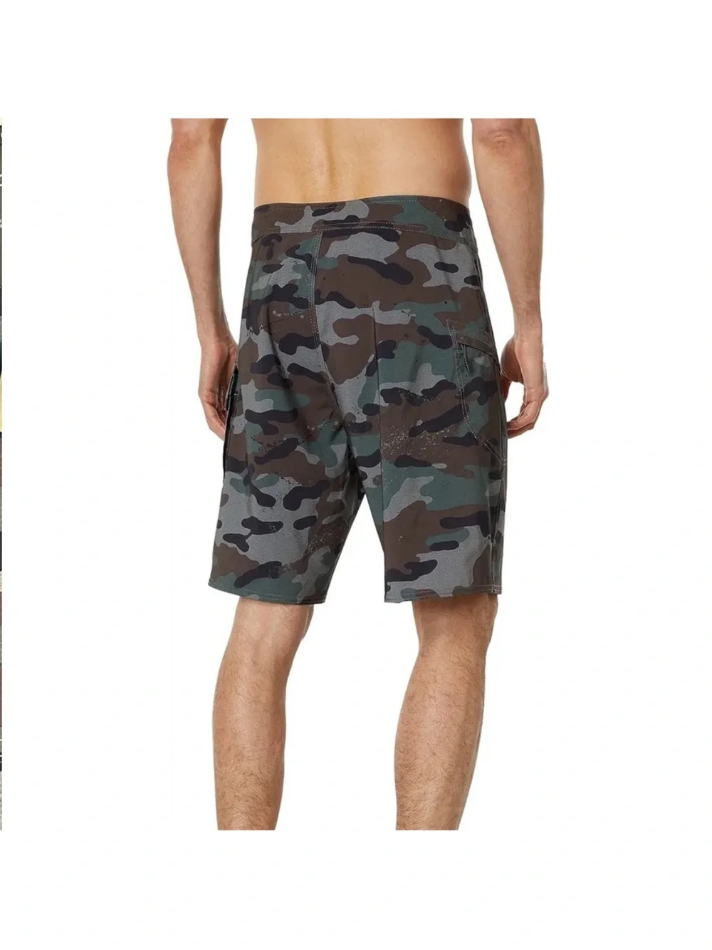 Volcom 28 Board Shorts Camo in Army Green Combo Boardshorts 20” length NWT
